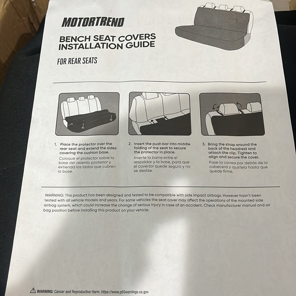 Motortrend seat cover - Picture 2 of 5